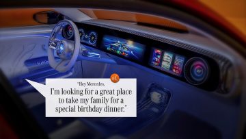 Mercedes-Benz und Google kooperieren bei KI-gestützter Konversationssuche innerhalb von NavigationssystemenMercedes-Benz and Google Partner on AI-powered Conversational Search within Navigation Systems