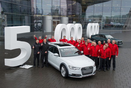 Der 5-millionste Audi mit quattro-Antrieb ist ein A6 allroad aus Neckarsulm