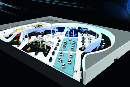 Der Volkswagen Stand auf der IAA 2013