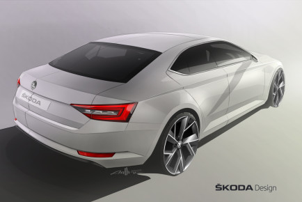 141222 SKODA Superb Design Sketch