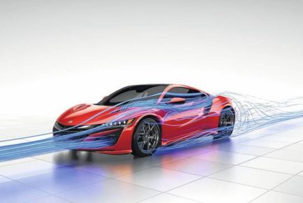 Honda NSX vetrni tunel