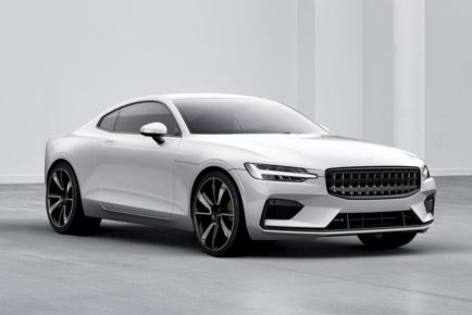 Polestar 1 white exterior, front