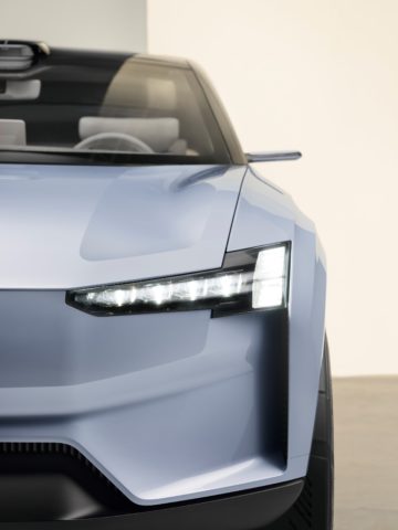Volvo Concept Recharge, Exterior detail Thor’s Hammer headlight