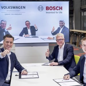 Volkswagen and Bosch want to industrialize manufacturing process