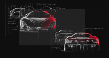 Alfa Romeo 33 Stradale_Design Sketches (1)