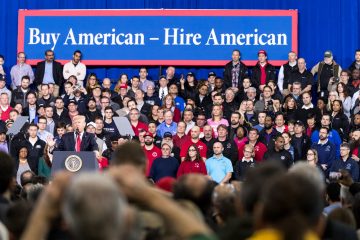 President Donald Trump delivers remarks