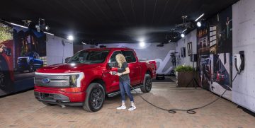 F-150 Lightning Pro charging