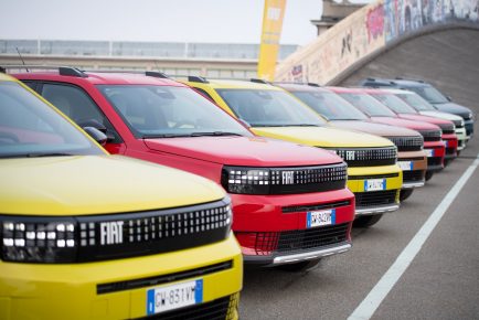 Fiat Panda during the Fiat Grande Panda Media Drive at Lingotto's Pinacoteca Agnelli in Turin, north west Italy - Wednesday, January 29. News. (Photo by Matteo Arnoul/LaPresse)