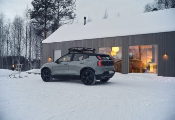 Volvo EX30 Cross Country with Swedish winter cabin