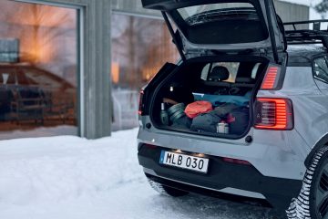 Volvo EX30 Cross Country with Swedish winter cabin