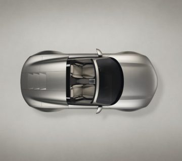 Static studio shot, exterior, top-down perspective