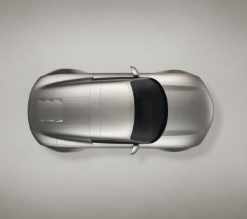 Static studio shot, exterior, top-down perspective