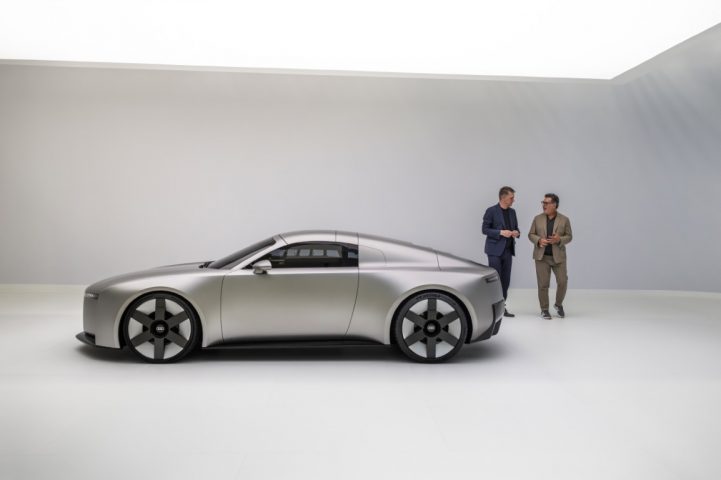Audi CEO Gernot Döllner (left) and Chief Creative Officer Massimo Frascella (right) at the Audi Concept C