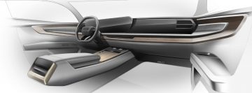Design sketch Audi Q9 - Interior