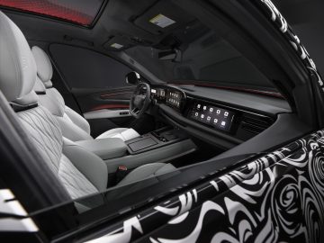 Studio photo, interior, steering wheel, digital stage, front sport seats