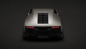 Titanium, static studio shot, exterior, rear view