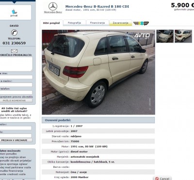 Mercedes Benz B Razred B 180 CDI    www.Avto.net   .jpeg